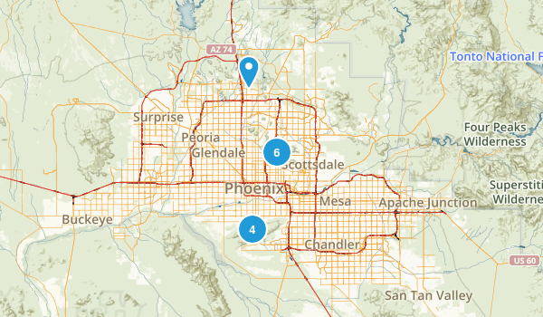 Phoenix, AZ Map