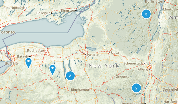 New York Hikes Map