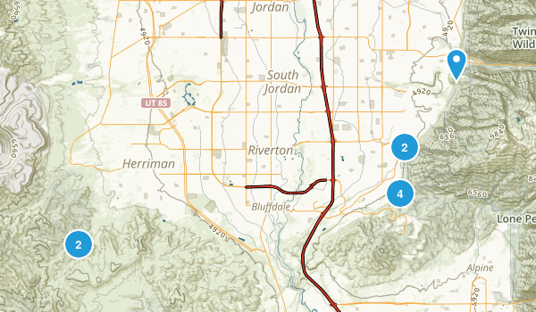 Yet To be Hiked Map