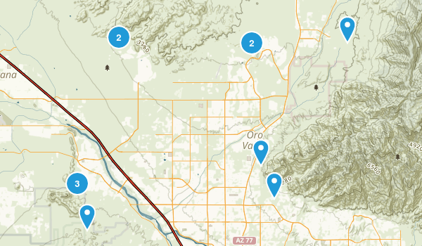 possible hikes Map