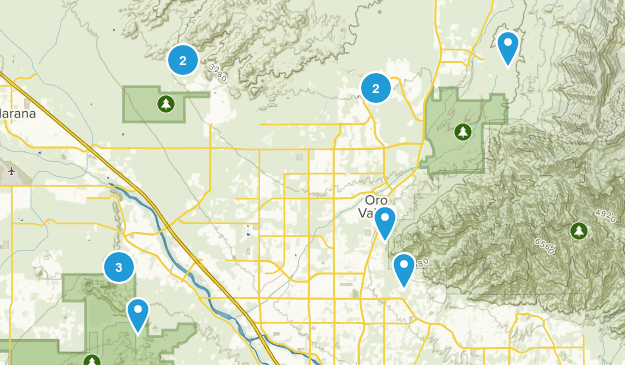 possible hikes Map