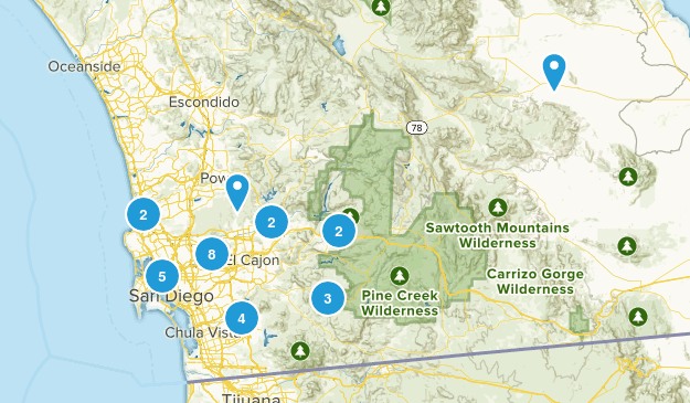 Southern Cali Bucket List Map