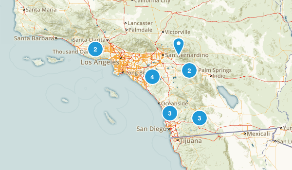 San Diego Peaks Map