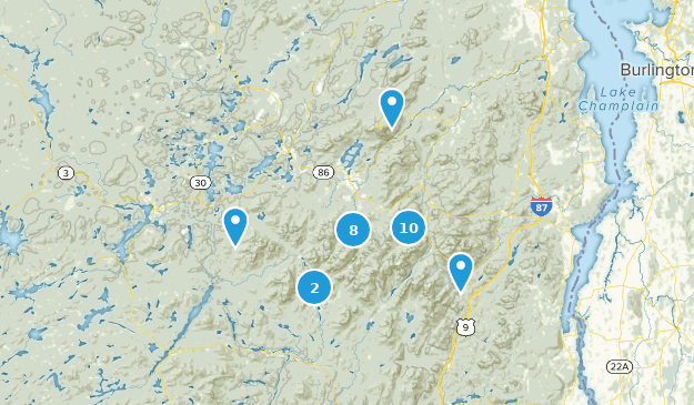 NY 4000 Footers Map