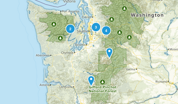 2nd Tier Hikes Map