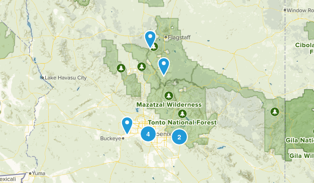Hikes to do Map