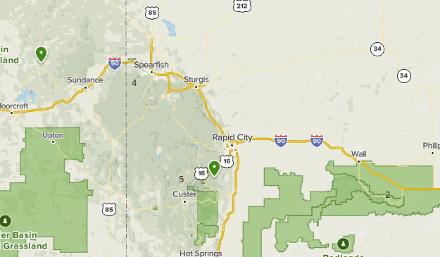 Black Hills Hiking Map The Black Hills | List | Alltrails