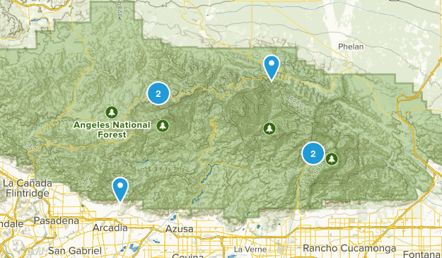 Angeles NF Map
