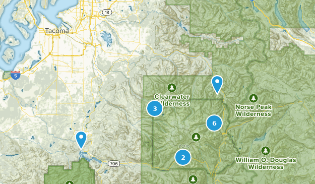 Mount Rainier Area Map