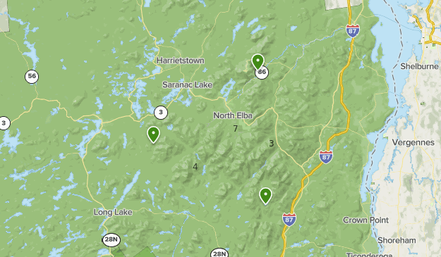 Map Of Adirondack 46ers Adirondack 46 High Peaks | List | Alltrails