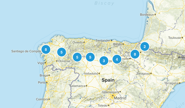 Camino de Santiago Frances Map