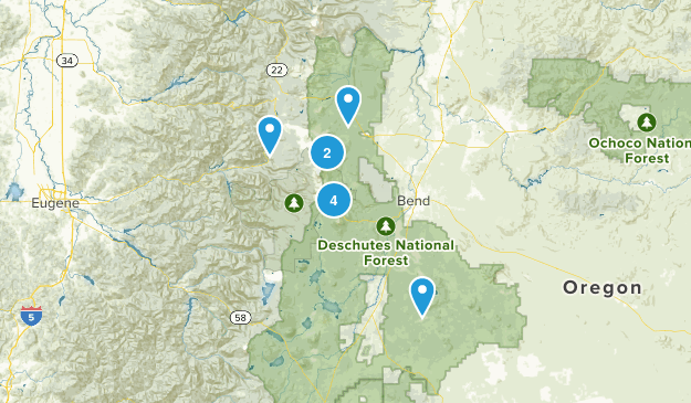 Deschutes National Forest Map