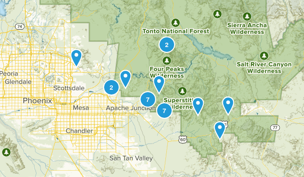 Superstition Mountains Map