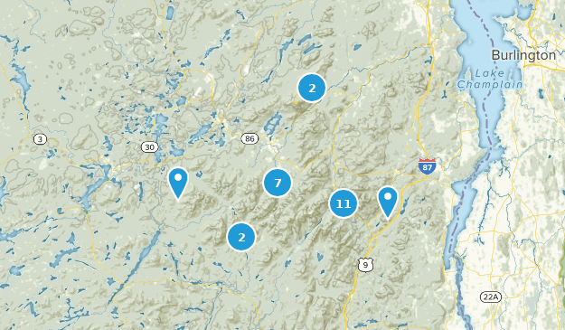 46 high peaks Map