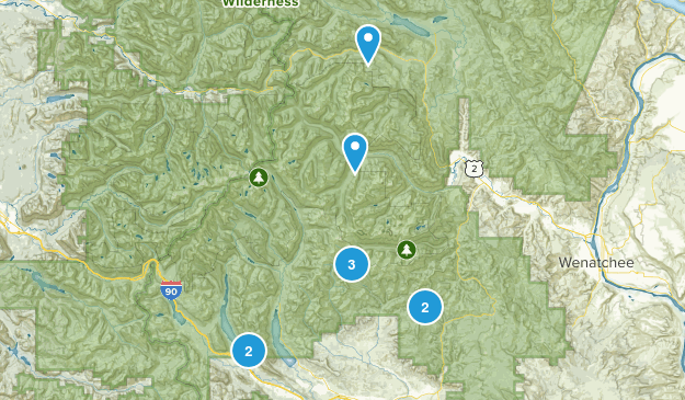 Eastside Hikes Map