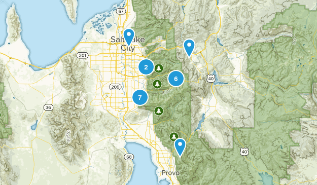 Easier Hikes Map
