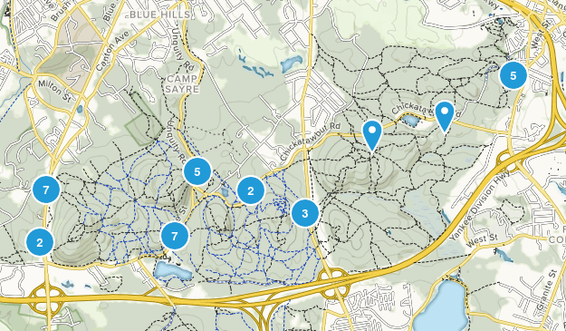 Blue Hills Trails Map