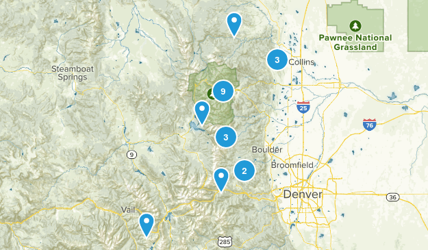 Family Day Hikes Map