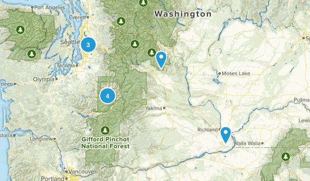 2-3 mile hikes Map