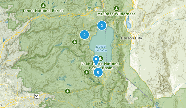 lake tahoe Map