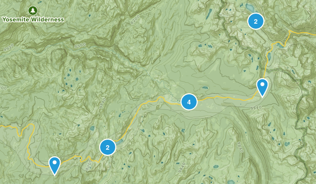 Tioga Pass Map