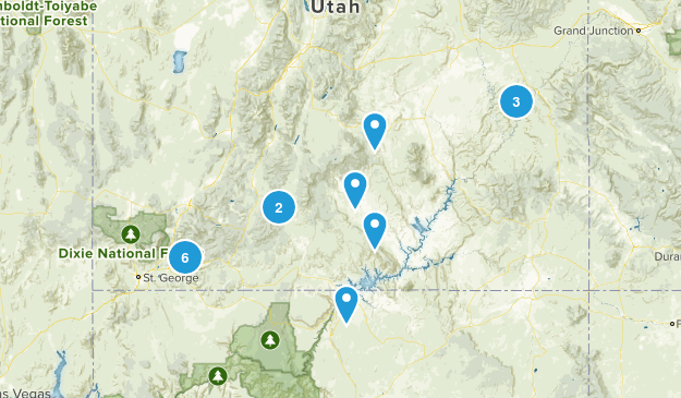 2018 Utah Trip Map