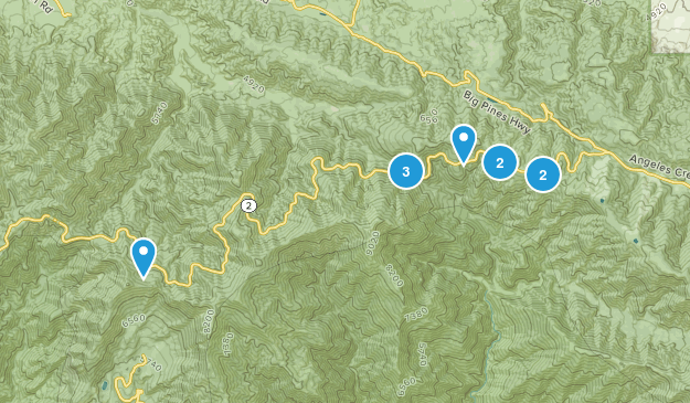 Angeles National Forest Map