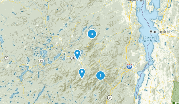 Near High Peaks Map