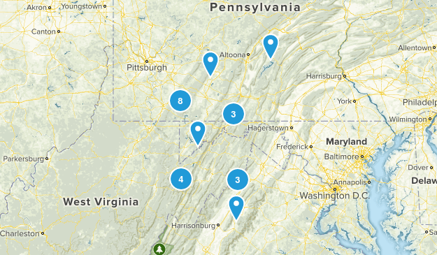 Training Hikes Map