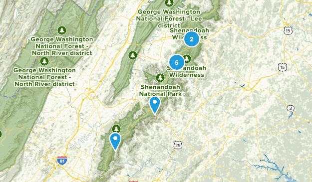 Shenandoah NP Map
