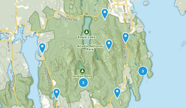 acadia options Map