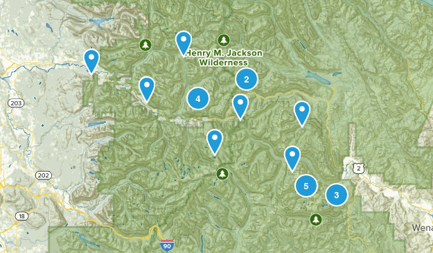Stevens Pass HWY2 Map