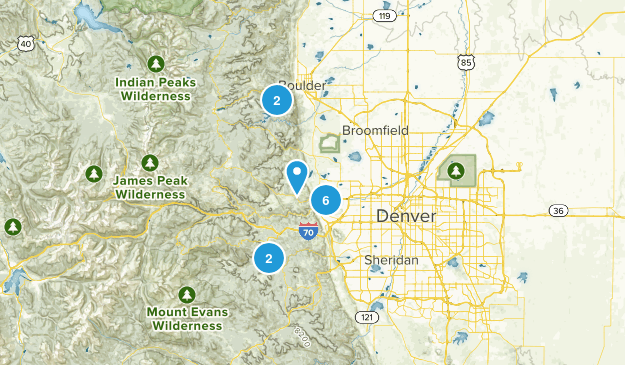 Easy hikes near Golden Map