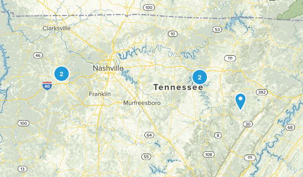 Nashville Hikes Map