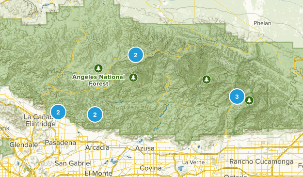Angeles Forest Map