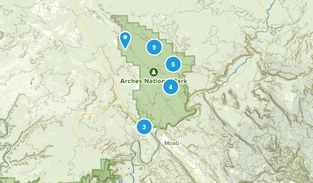 Arches National Park Map