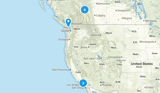 Hikes I've Done Map
