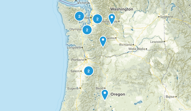 Hikes to water sources Map