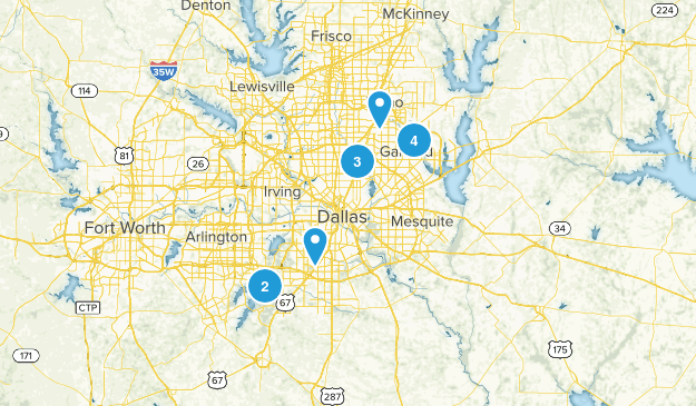 Dallas Texas Trails Map
