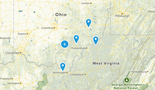 Ohio overnight hikes Map