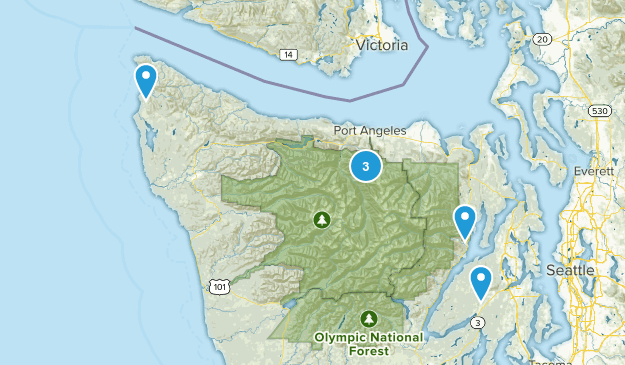 Olympic National Park Map