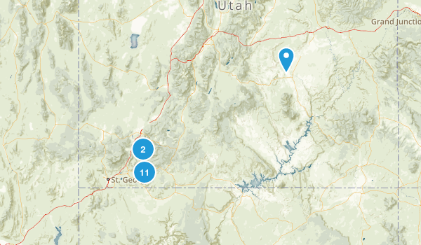 Zion national park Map