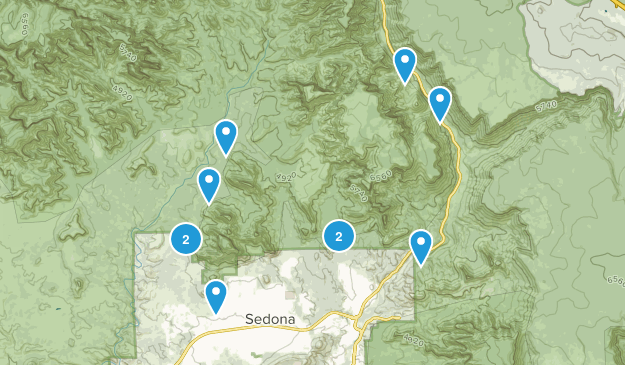 Sedona Backpacking Trip Map