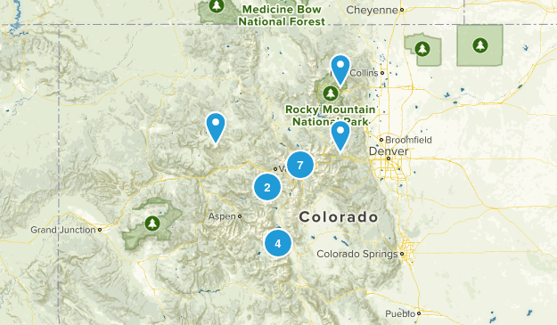 alpine lake hikes Map