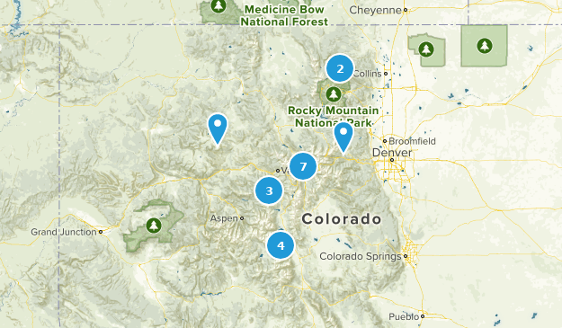 alpine lake hikes Map