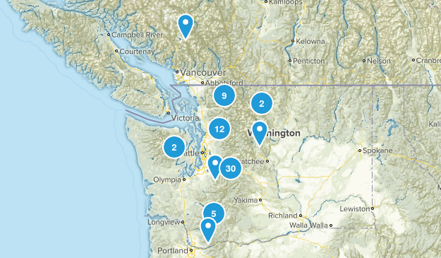 day hikes Map