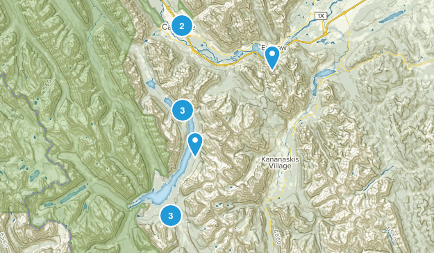 Hiking options with Janel Map