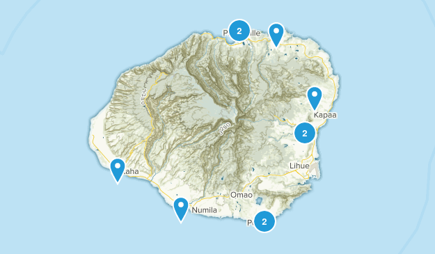 Kauai Trails Map