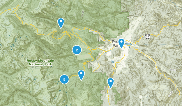 Estes Park, Co Map