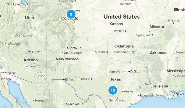completed hikes Map